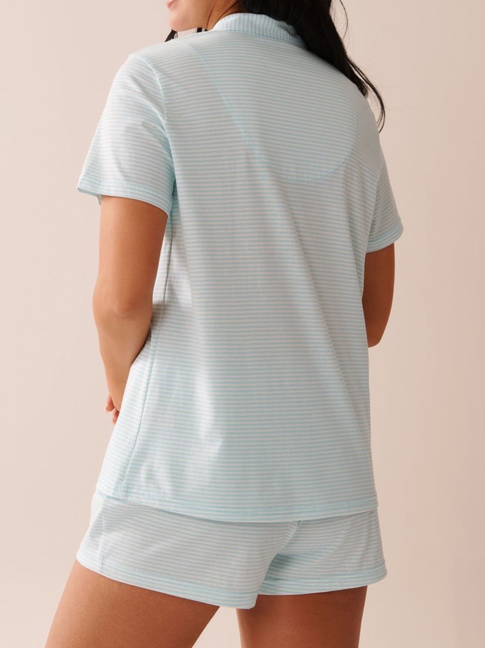 La Vie En Rose stripe Print Shirt PJ Set - Picture 5 of 5